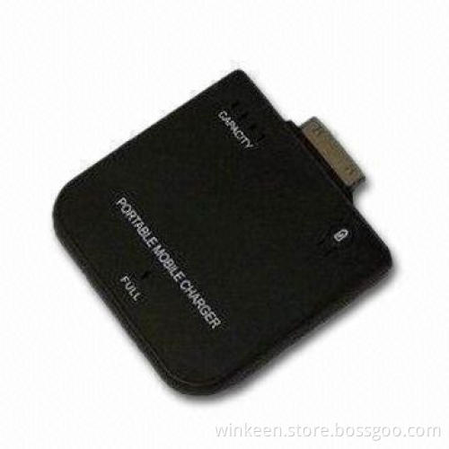 Portable Power Pack for Smart Phones, Apple's iPod, 1,900mAh Capacity Providing 75% Recharging Power
